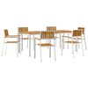 vidaXL Utomhusmatbord 7 st 200 x 90 x 75 cm