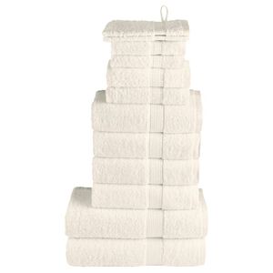 vidaXL Premium handdukar 12 st SOLUND gr&auml;ddvit 600 gsm