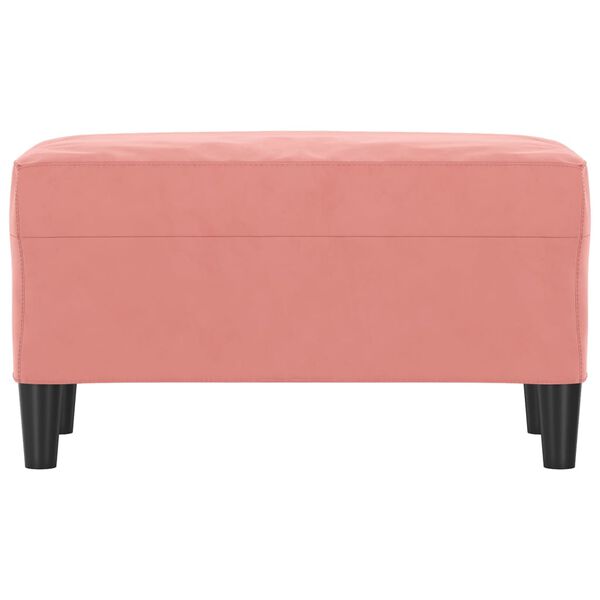vidaXL Bänk rosa 70x35x41 cm sammet