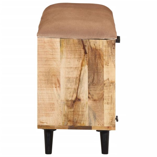 vidaXL Skob&auml;nk 80x30x45 cm massivt mangotr&auml;