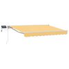 vidaXL Manuell markisram med LED-lampor Sand 3 x 2,5 m