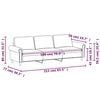 vidaXL 3-sitssoffa svart 180 cm sammet