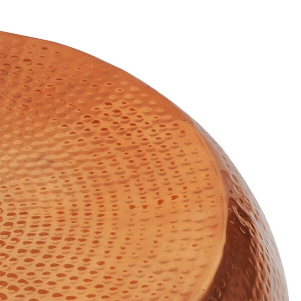 vidaXL Soffbord av hamrad aluminium mässing/kopparfärg