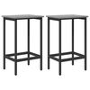vidaXL Barpall 2 pcs Gr&aring; Sonoma 40 x 32 x 64 cm Konstruerat tr&auml;