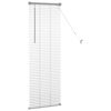 vidaXL Fönsterpersienn med gardiner Silver Aluminium