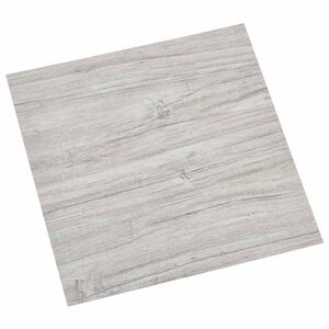vidaXL Golvplankor Gr&aring; och Tr&auml; 5,11 m&sup2; 55 st PVC