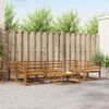 vidaXL Utomhussoffset 7 pcs Naturf&auml;rg Massivt Akaciatr&auml;