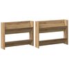 vidaXL Skosk&aring;p 2 st 81 x 18 x 60 cm Konstruerat tr&auml; Artisan-ek