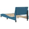 vidaXL Bed Frame with LED without Mattress "Hanko" Blue 90x200 cm Velvet