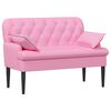 vidaXL Loveseat med knapprapport Rosa 111 x 68 x 80 cm Tyg