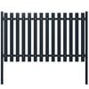 vidaXL Staketpanel antracit 178x75 cm pulverlackerad stål