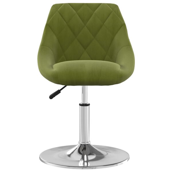 vidaXL Barstol ljusgr&ouml;n sammet