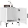 vidaXL Sängbord 2 st vit högglans 40x40x50 cm konstruerat trä