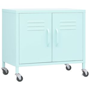 vidaXL F&ouml;rvaringssk&aring;p mintgr&ouml;n 60x35x56 cm st&aring;l