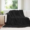 vidaXL Kastfilt Svart 270 x 240 cm Fleece