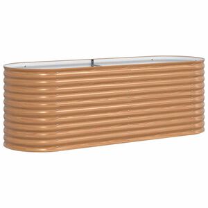 vidaXL H&ouml;jd b&auml;dd Brun 240 x 80 x 81 cm St&aring;l