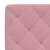 vidaXL Bed Frame without Mattress Pink 140x190 cm Velvet