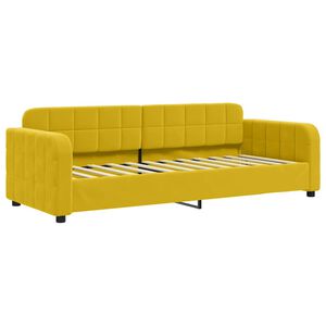 vidaXL Dagb&auml;dd gul 80x200 cm sammet