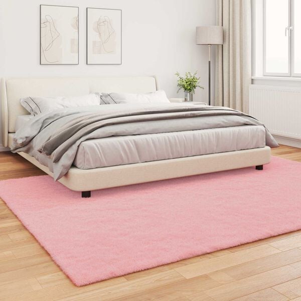 vidaXL Fusk-kaninp&auml;lsmatta Olite Rosa 200 x 280 cm Polyester
