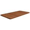 vidaXL B&auml;nkskiva badrum m&ouml;rkbrun 100x50x2,5cm behandlat massivt tr&auml;