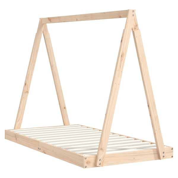 vidaXL S&auml;ngram f&ouml;r barns&auml;ng 80x160 cm massiv furu