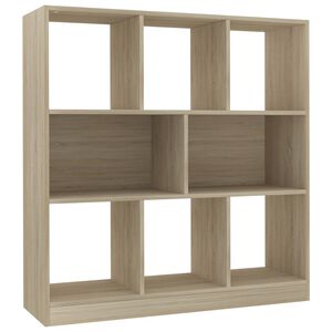vidaXL Bokhylla sonoma-ek 97,5x29,5x100 cm konstruerat tr&auml;