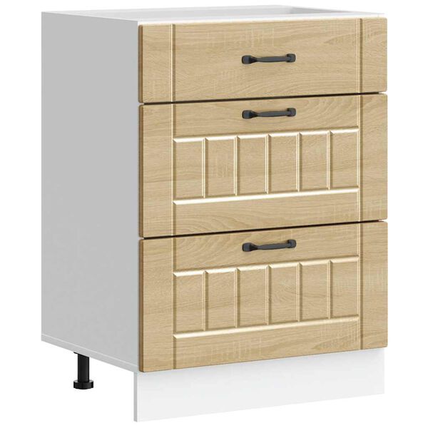 vidaXL Bassk&aring;p f&ouml;r k&ouml;k Lucca sonoma-ek konstruerat tr&auml;