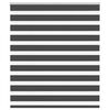 vidaXL Rullgardin zebra svart 135x150 cm tyg bredd 130,9cm polyester