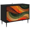 vidaXL TV-sk&aring;p BONN 69 x 33 x 50,5 cm Svart ek Konstruerat tr&auml;