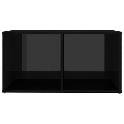 vidaXL TV-bänk svart högglans 72x35x36,5 cm konstruerat trä