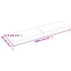vidaXL Bordsskiva mörkbrun 160x40x(2-6) cm massivt trä levande kant