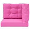 vidaXL Utomhus Soffa Kudde 3 pcs Rosa Polyester