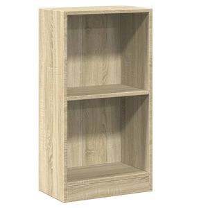 vidaXL Bokhylla sonoma-ek 40x24x75 cm konstruerat tr&auml;