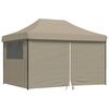 vidaXL Partyt&auml;lt Taupe 279 x 410 x 315 cm Oxford Tyg