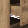 vidaXL Sideboard med l&aring;da artisan ek 34 x 34.5 x 90 cm Konstruerat tr&auml;
