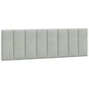 vidaXL Headboard Cushion "Hanko" Light Grey 160 cm Velvet