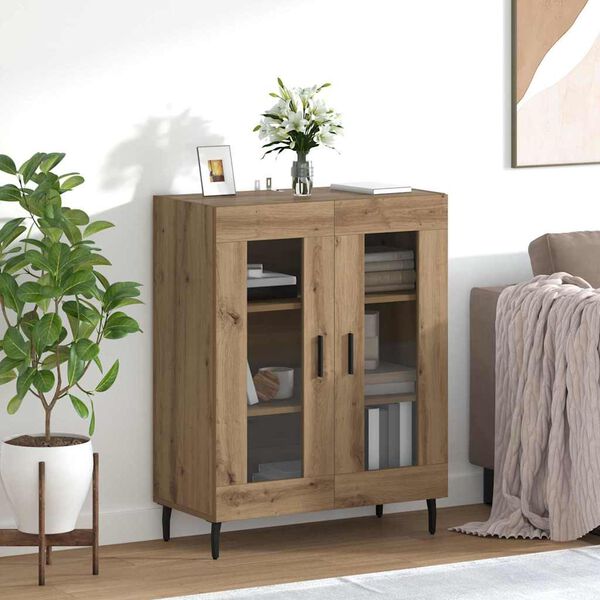 vidaXL Sideboard Artisan Ek 69,5 x 34 x 90 cm Konstruerat tr&auml;