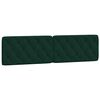 vidaXL Bed Frame with LED without Mattress Dark Green 200x200 cm Velvet