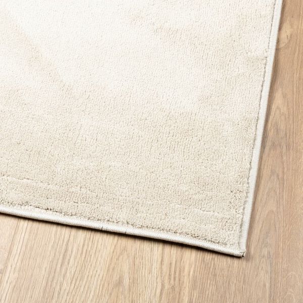 vidaXL Matta OVIEDO kort lugg beige 120x170 cm