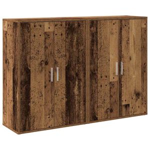 vidaXL Sideboard 2 pcs Gammalt tr&auml; 60 x 31 x 84 cm Konstruerat tr&auml;
