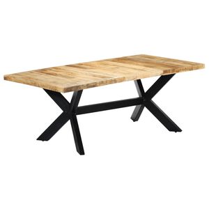 vidaXL Matbord 200x100x75 cm massivt mangotr&auml;