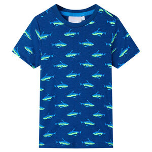 vidaXL T-shirt f&ouml;r barn m&ouml;rkgr&aring; 92
