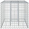 vidaXL Gabion upph&ouml;jd s&auml;ng Silver 100 x 60 x 55 cm Galvaniserat St&aring;l