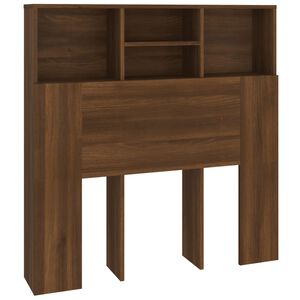 vidaXL S&auml;nggavel med f&ouml;rvaring brun ek 100x19x103,5 cm