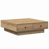 vidaXL Kaffeebord Artisan Ek 90 x 90 x 28 cm Konstruerat tr&auml;