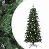 vidaXL Konstgjord julgran med julkulor 120 cm 150 LED-lampor Varmvit