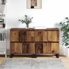 vidaXL Sideboard 2 pcs Gammalt tr&auml; 60 x 35 x 70 cm
