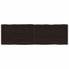 vidaXL Bordsskiva m&ouml;rkbrun 160x50x(2-4) cm massivt tr&auml; levande kant