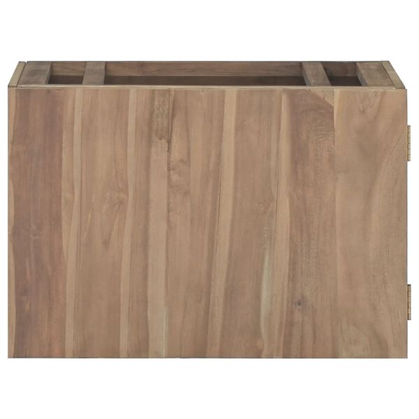 vidaXL V&auml;ggmonterat badrumssk&aring;p 60x39x40 cm massiv teak