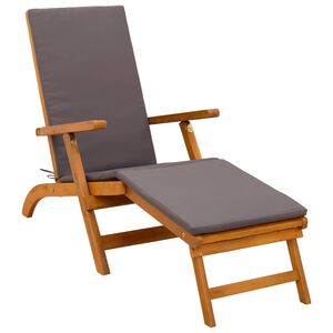 vidaXL Reclining och F&auml;llbar Solstol 55 x 146 x 91 cm